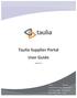 Taulia Supplier Portal User Guide