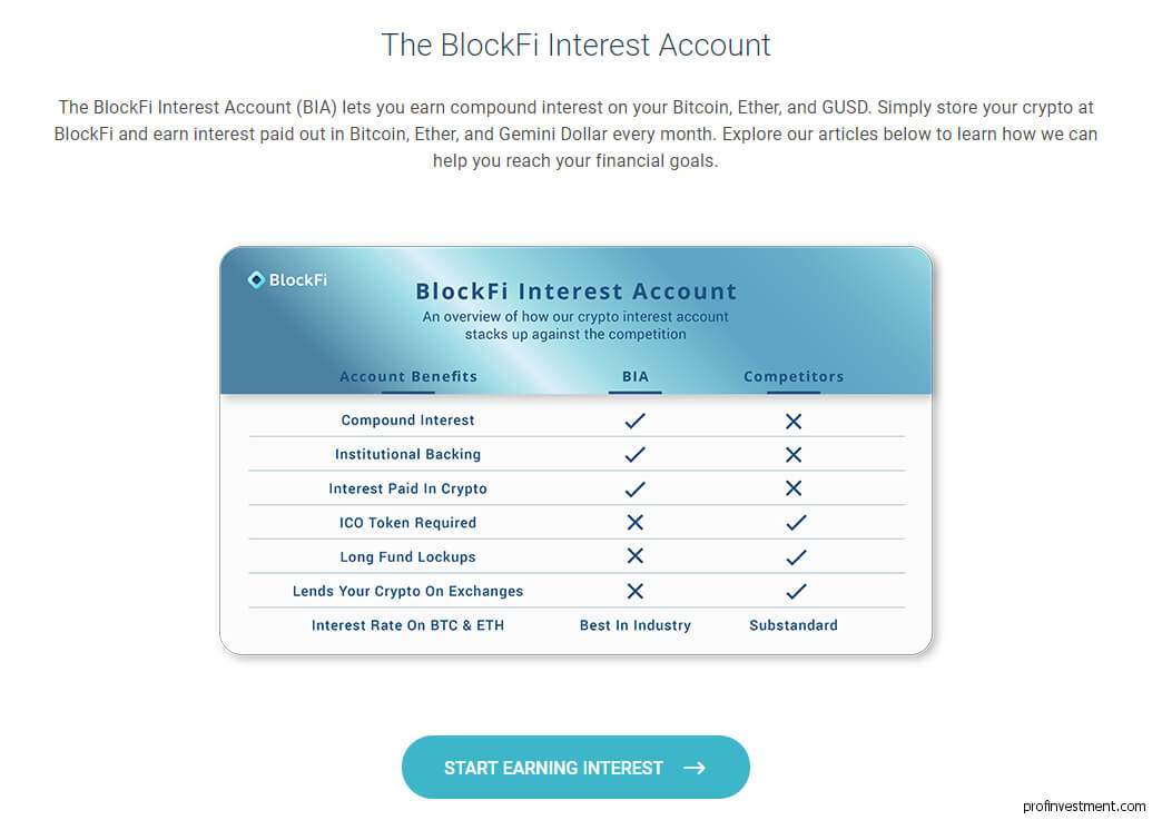 лучший пассивный доход BlockFi